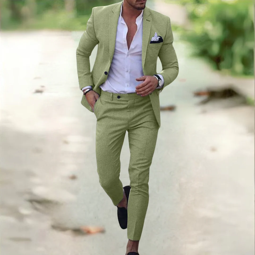 Men's Suit - Slim Fit - Single-Breasted - Notch Lapel - Modern Business Look - Image 4