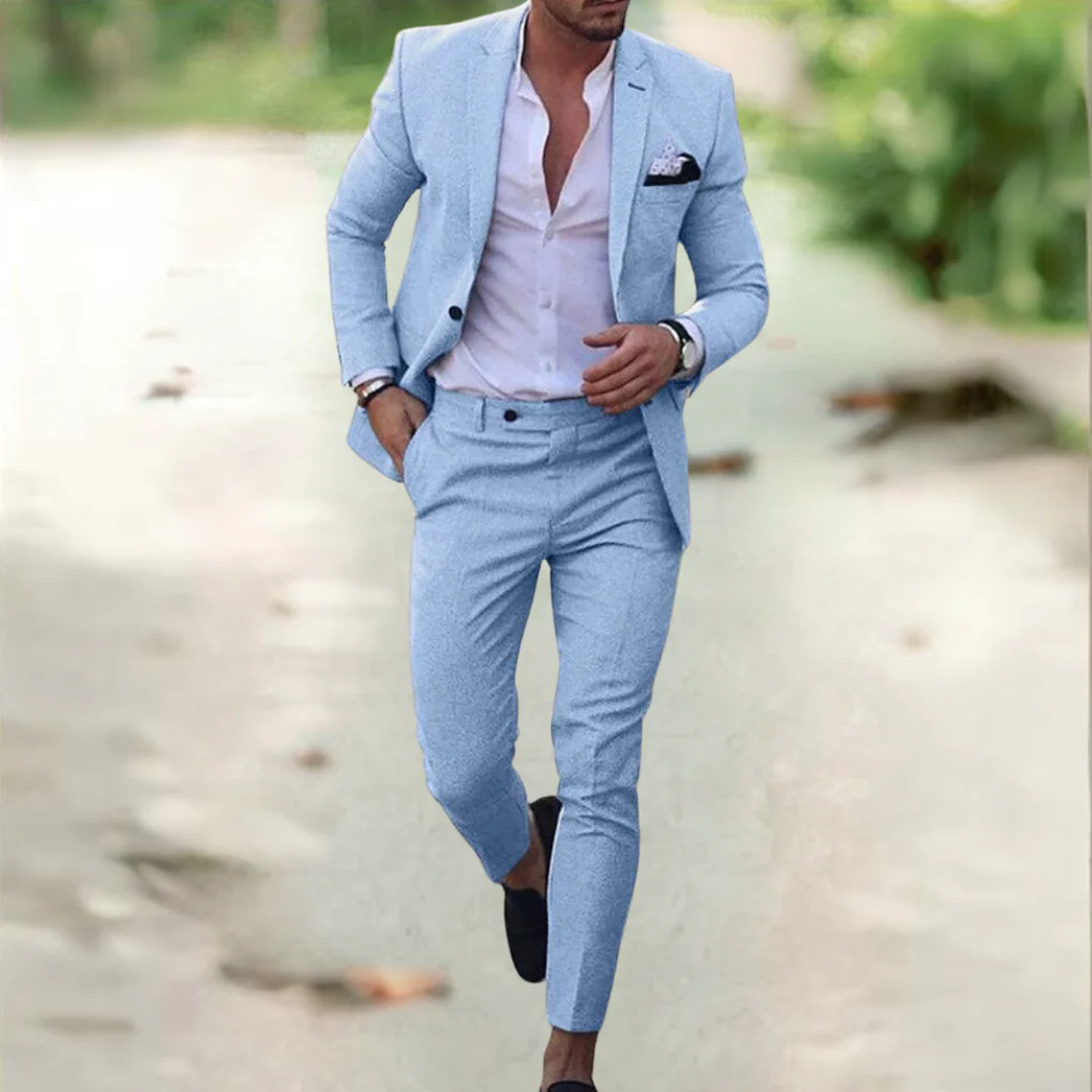 Men's Suit - Slim Fit - Single-Breasted - Notch Lapel - Modern Business Look - Image 5