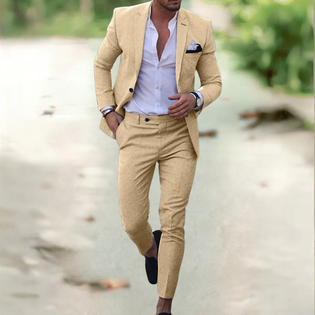 Men's Suit - Slim Fit - Single-Breasted - Notch Lapel - Modern Business Look - Image 6
