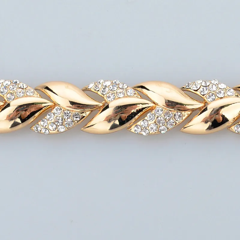 Women’s Bracelet – Braided Design – Crystal Accents – Adjustable Closure - Image 4