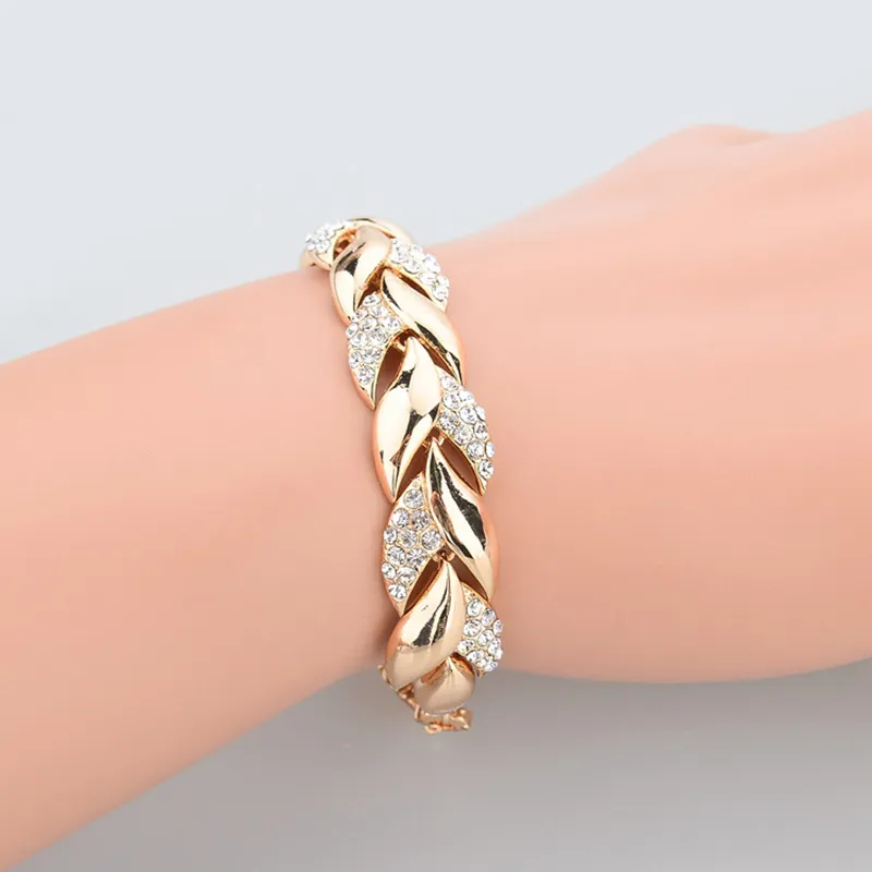 Women’s Bracelet – Braided Design – Crystal Accents – Adjustable Closure - Image 5