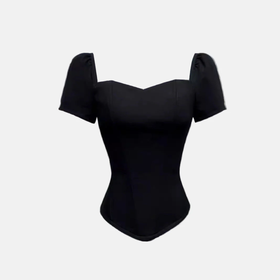 Ladies Corset Top – Structured Fit – Puff Sleeves – Off-Shoulder Style – Elegant Eveningwear - Image 3